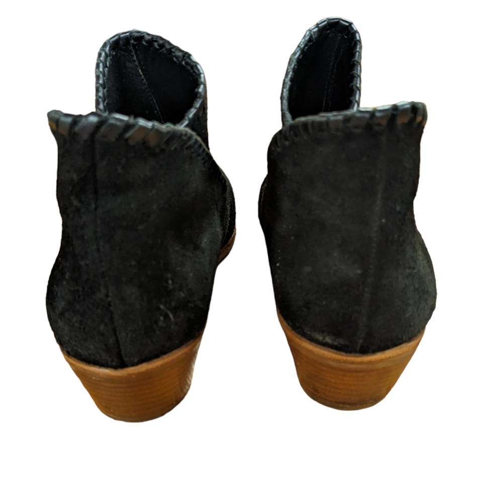 Jack Rogers Sadie Black Suede Booties Size 8 - Picture 7 of 14